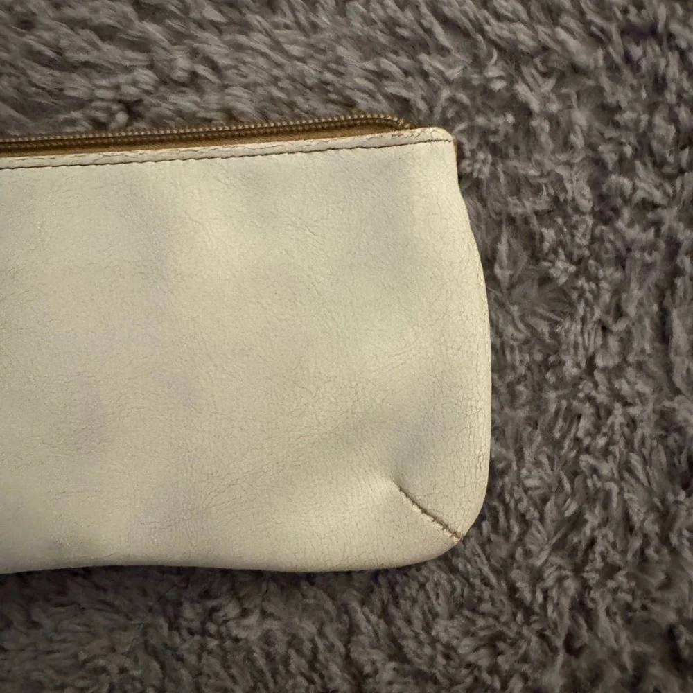 NWT TOKYOBAY Gold and Red Canvas Pouch